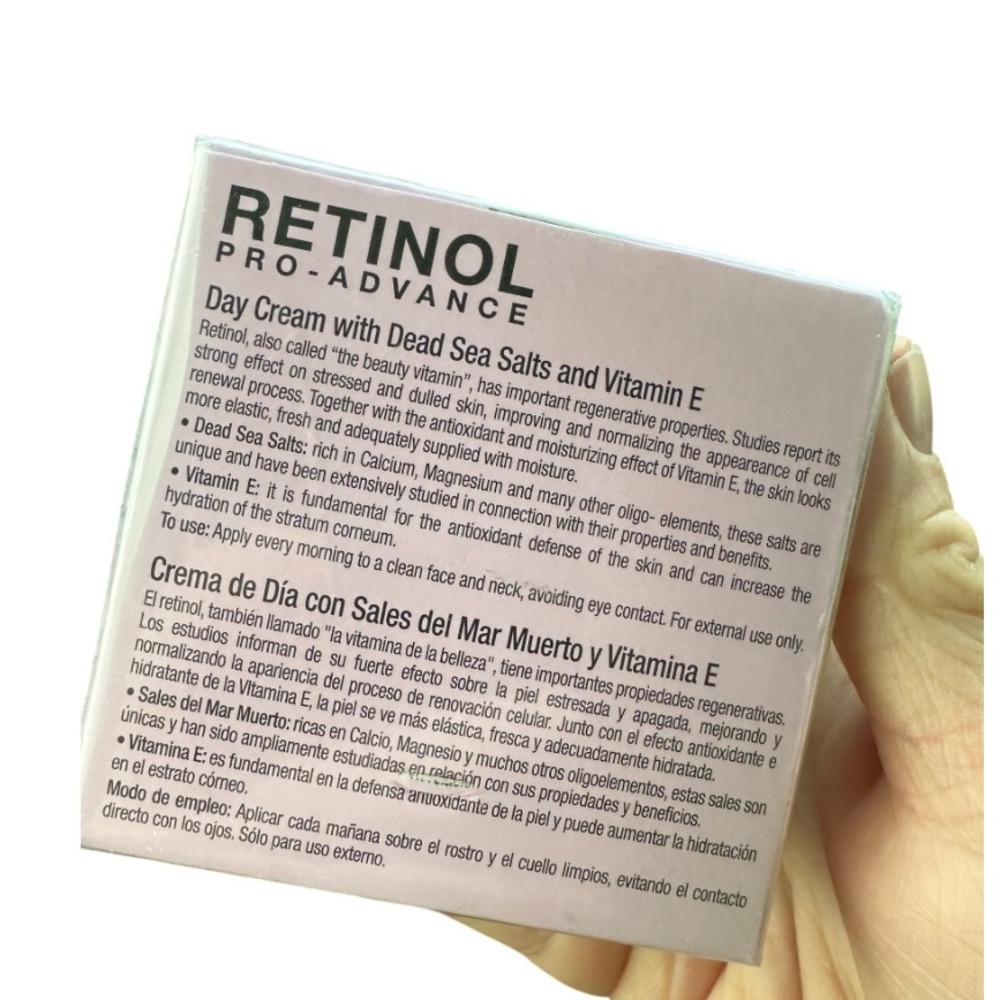 Delfanti Milano Retinol Pro Advance Day Cream Dead Sea Salts Vitamin‎ E 1.7 oz - Picture 3 of 6